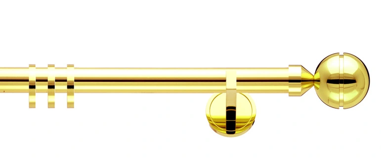 Interstil Globus flache Träger in Farbe 60 messing