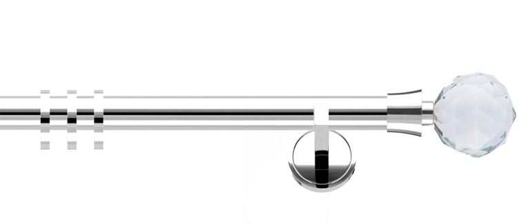 Interstil Kristall flache Träger in Farbe 71 nickel