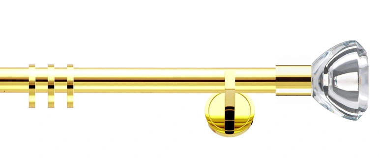 Interstil Facette flache Träger in Farbe 60 messing