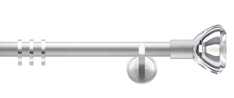 Interstil Facette flache Träger in Farbe 72 nickel matt