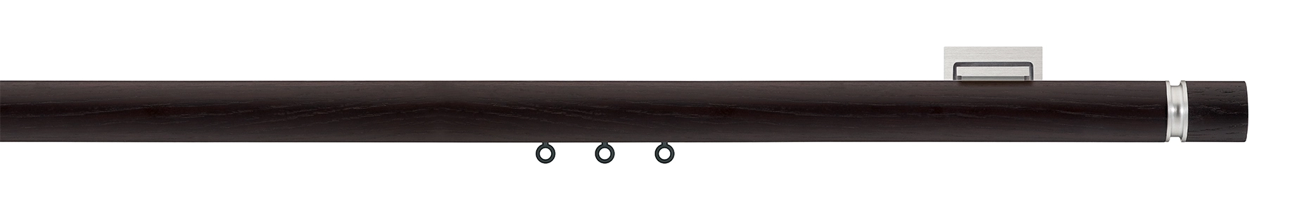 Interstil plenum in Farbe 28 Wenge mit 79 aluminium