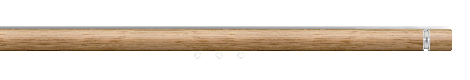 Interstil pure plenum in Farbe 43 echt Eiche mit 79 aluminium