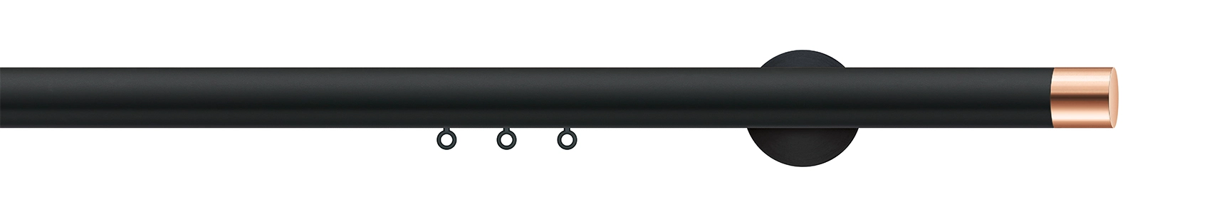 Interstil sympathie.1 in Farbe 56 schwarz mit 64 Kupfer