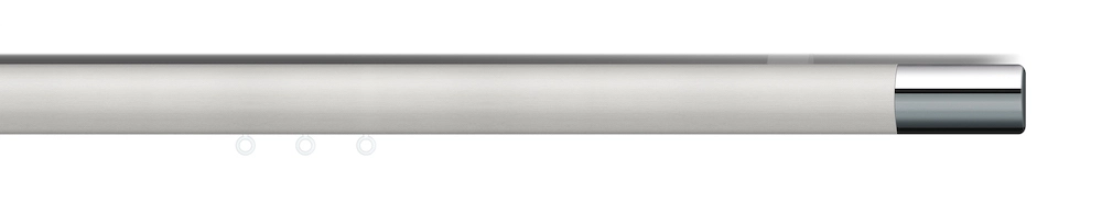 Interstil trim Decke in Farbe 79 aluminium mit 70 chrom