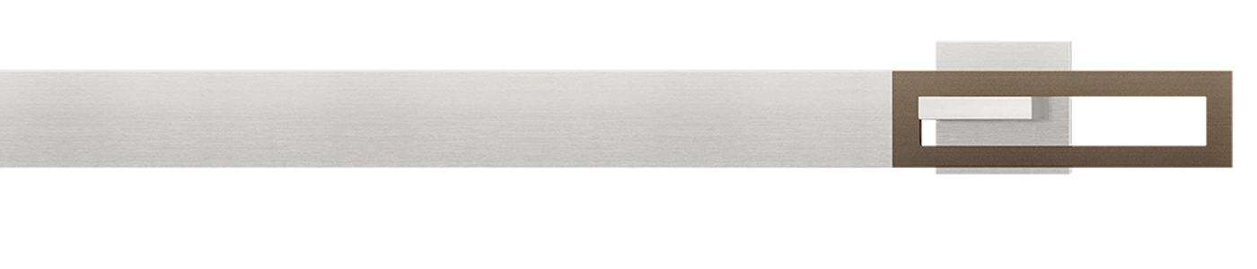 Interstil Longframe in Farbe 79 aluminium mit 80 bronziert