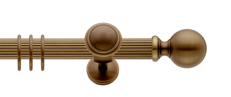 Interstil Ora kanneliert mit Träger Rosette in Farbe 80 bronziert
