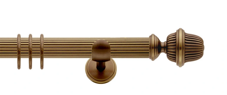 Interstil Prestige kanneliert in Farbe 80 bronziert
