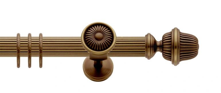 Interstil Prestige kanneliert mit Träger Rosette in Farbe 80 bronziert