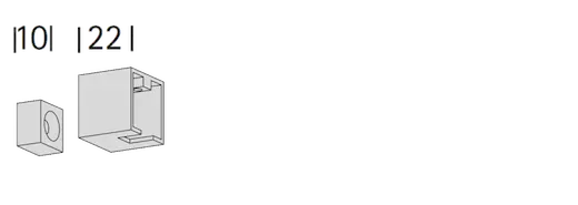 links Wandlager beidseitig verwendbar