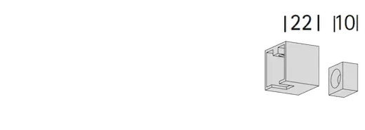 rechts Wandlager beidseitig verwendbar