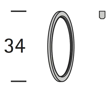 Interstil 14609 Ring 34 * 2 mm