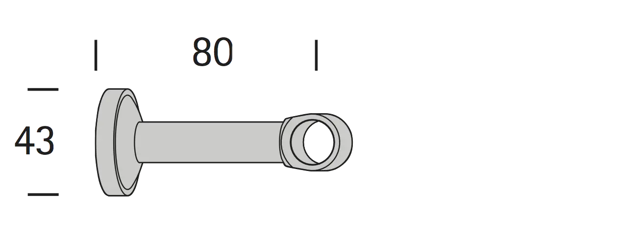 Interstil 16712 Trager geschlossen 8 cm