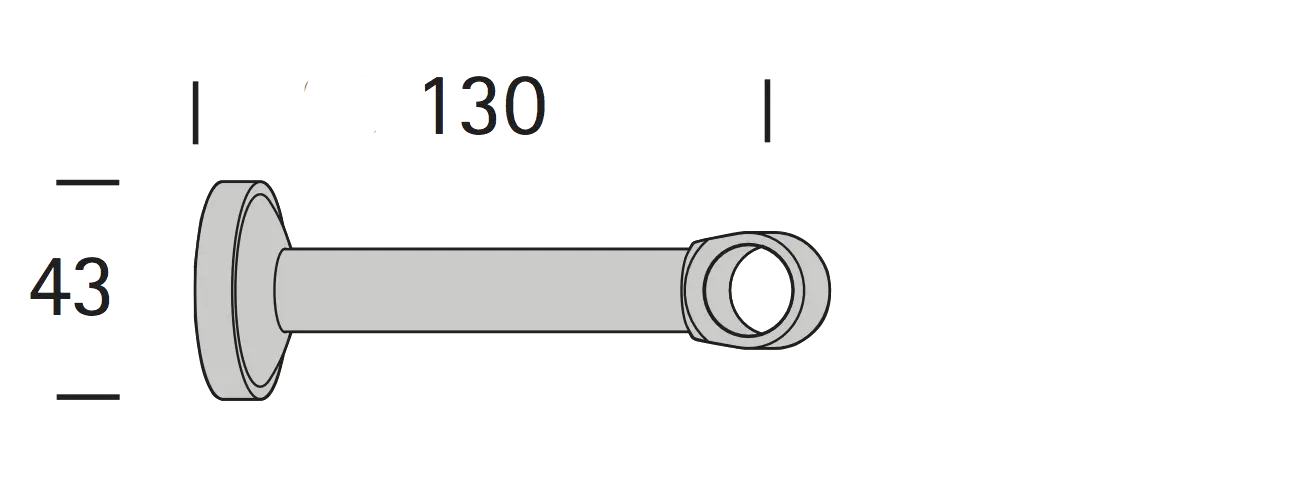 Interstil 16713 Trager geschlossen 13 cm