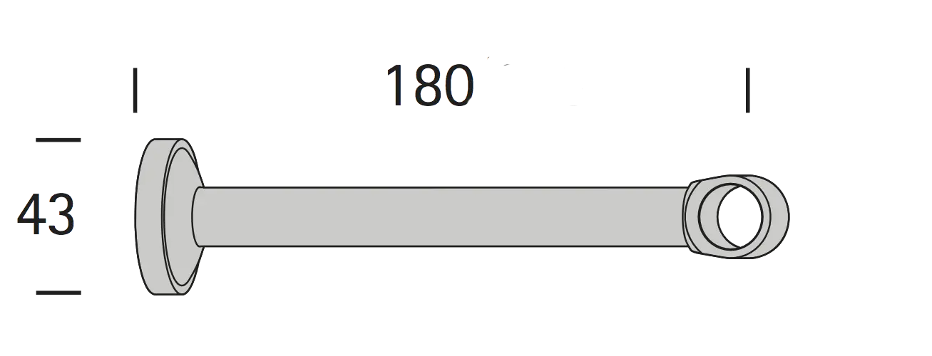 Interstil 16714 Trager geschlossen 18 cm