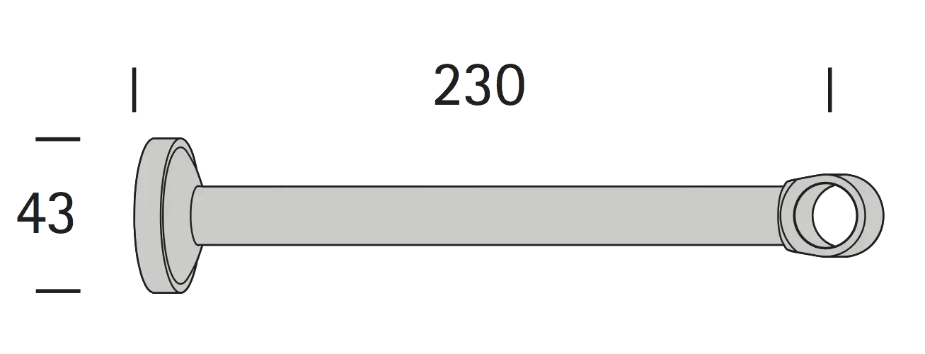 Interstil 16715 Trager geschlossen 23 cm