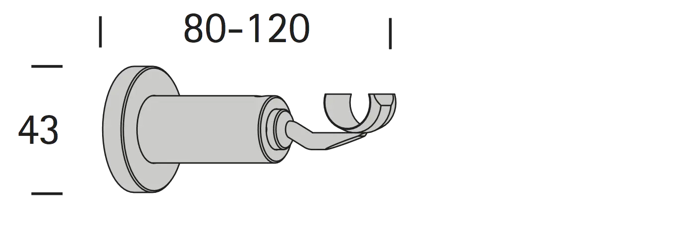Interstil 16734 Durchschleuderträger 8-12 cm ausziehbar