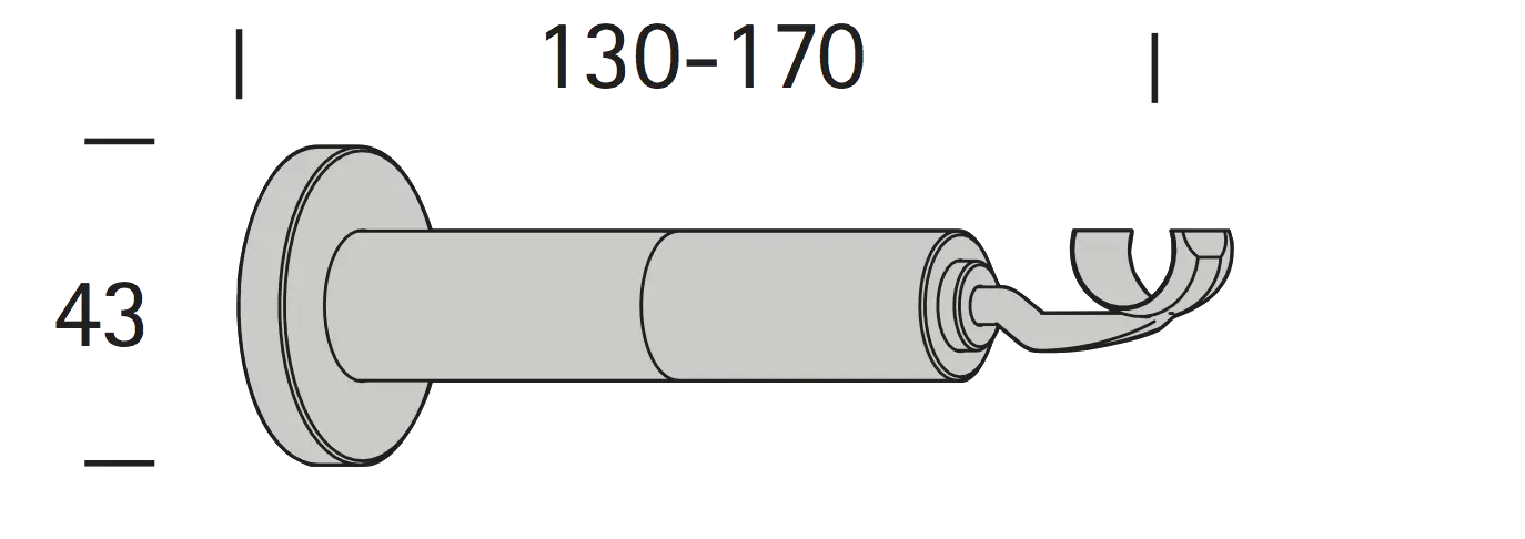 Interstil 16735 Durchschleuderträger 13-17 cm ausziehbar