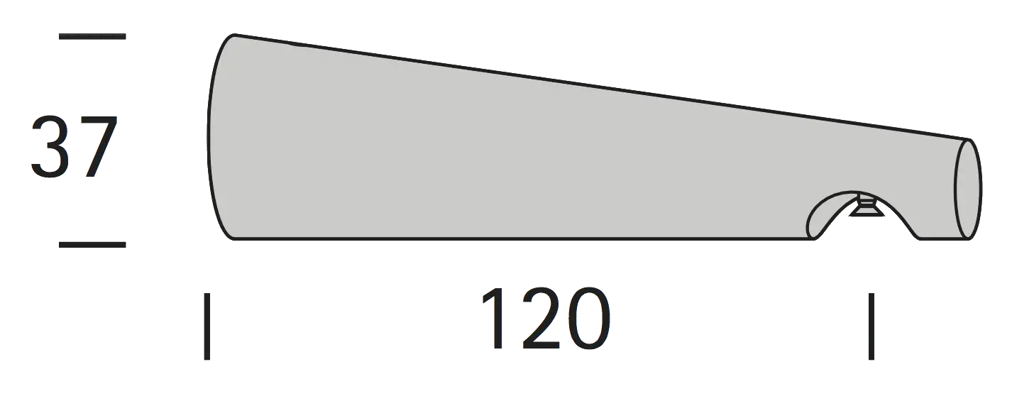Interstil 20312 Träger 12 cm aus Holz