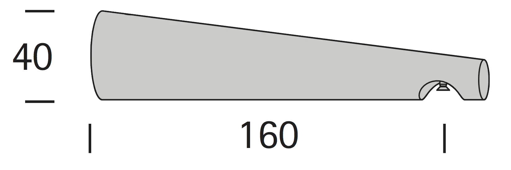 Interstil 20313 Träger 16 cm