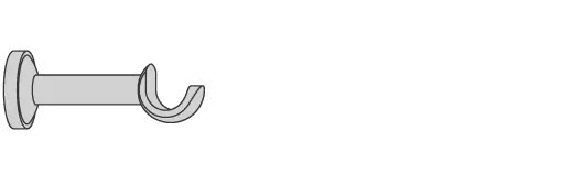 Interstil 20631 Wandträger 8 cm Halbschale