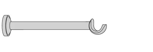 Interstil 20633 Wandträger 18 cm Halbschale