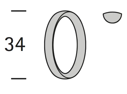 Interstil 20809 Ring 34 * 4,5 mm