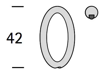 Interstil 20879 Ring 42 x 4,5 mm mit Gleiteinlage