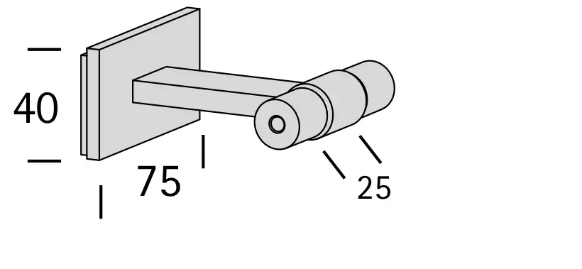 Interstil Zwischenträger 20975 Zwischenträger 8 cm