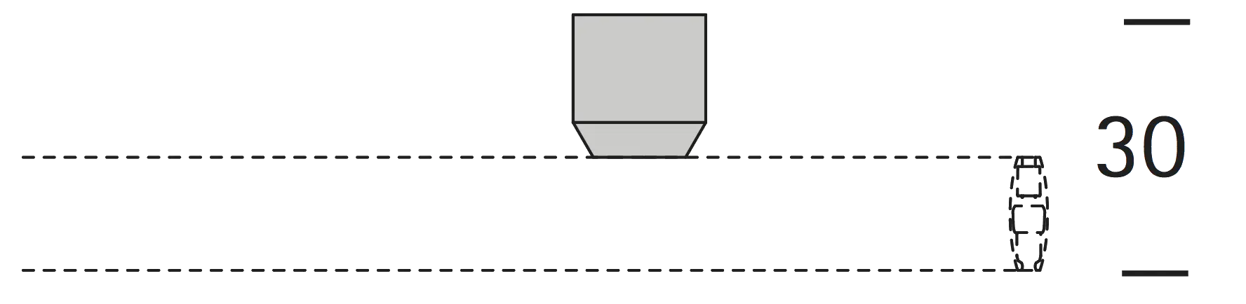 Interstil 21614 Deckenträger Corpus 2 cm
