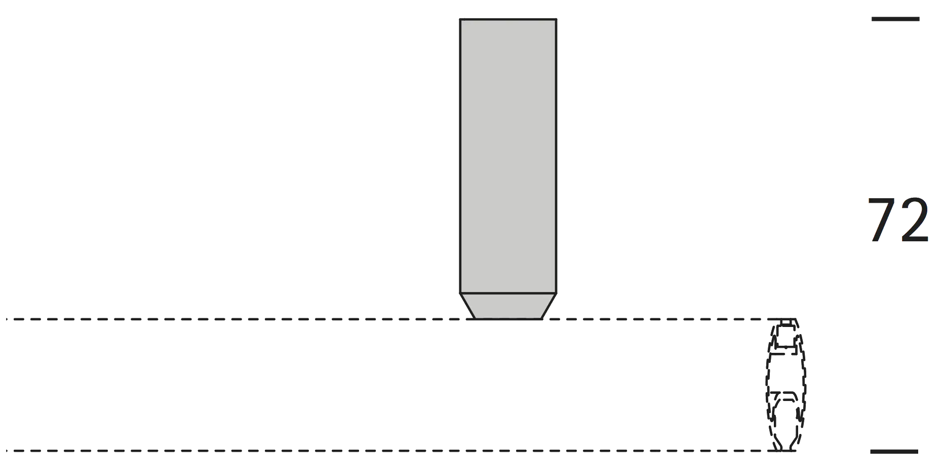 Interstil 21616 Deckenträger Corpus 5 cm