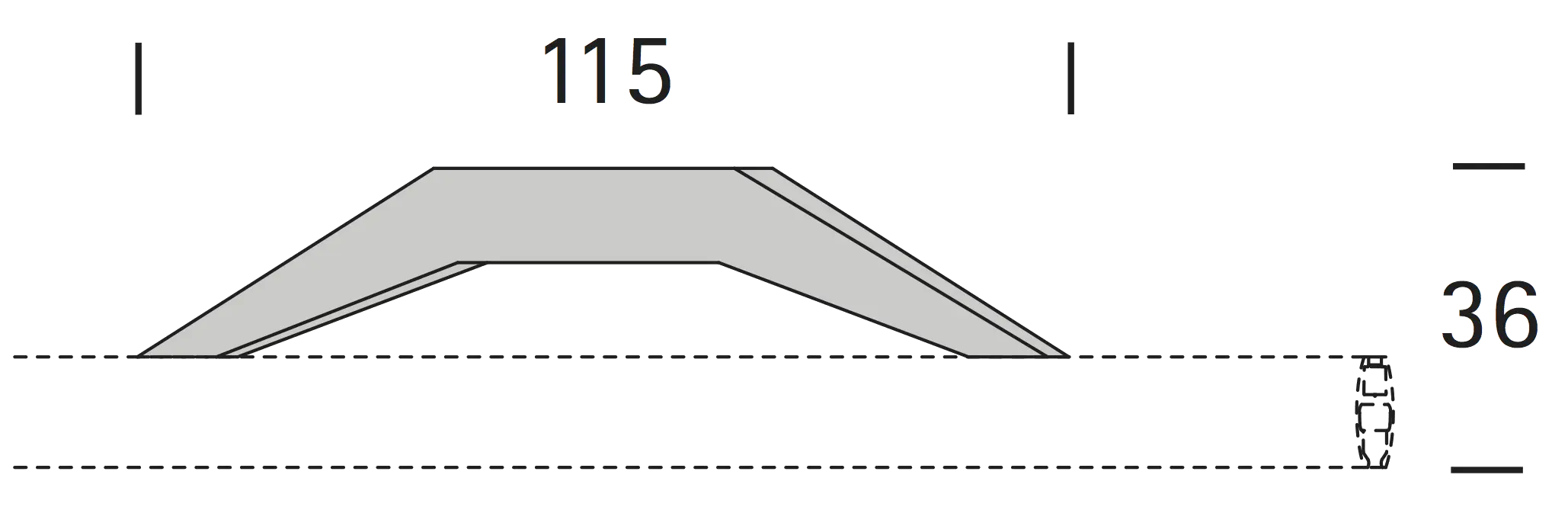 Interstil 21716 Deckenträger Quantum 1-läufig