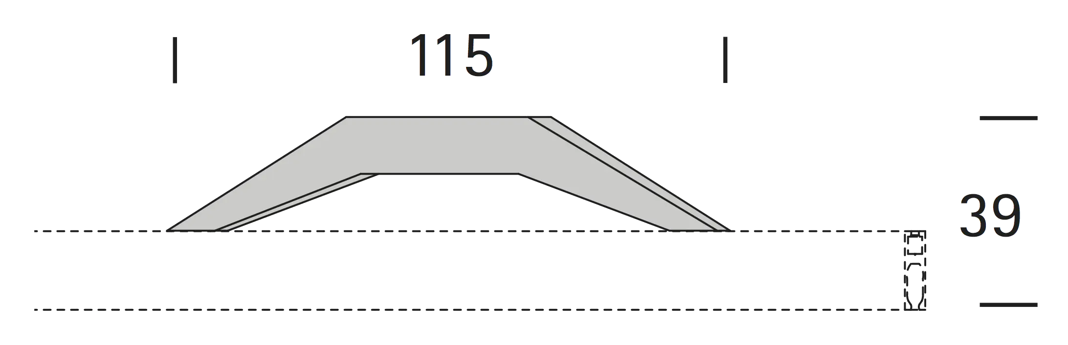 Interstil 21716 Deckenträger Quantum 1-läufig
