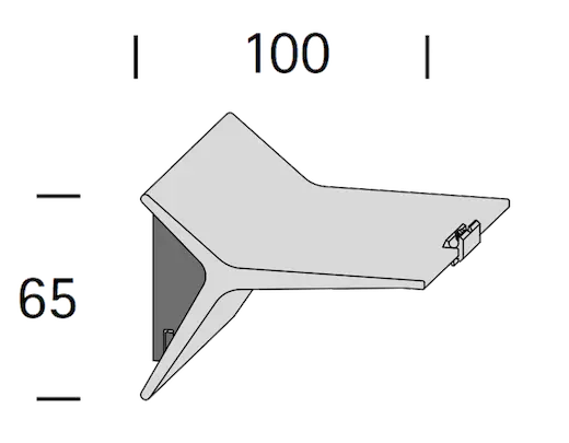 Interstil 23631 Wandträger 10 cm