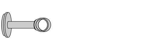 Interstil 25611 Träger geschlossen 8 cm