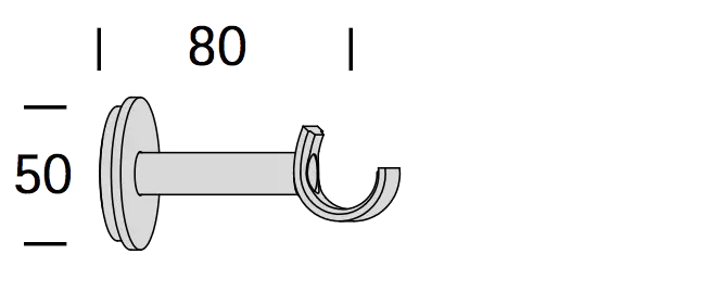 Interstil 26836 Träger 8 cm offen