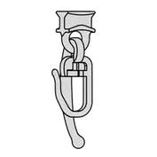 Interstil 30060+ Gleiter mit Falten-Stechhaken