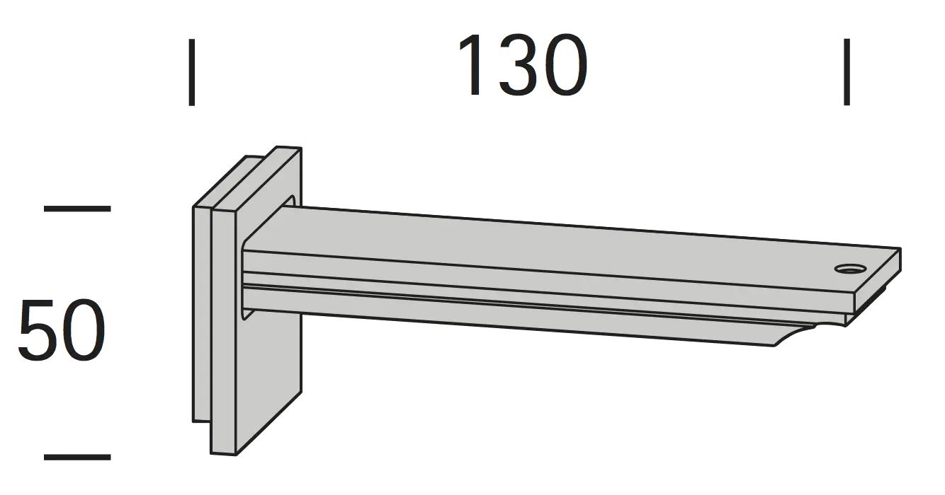 Interstil 30412 Wandträger 13 cm