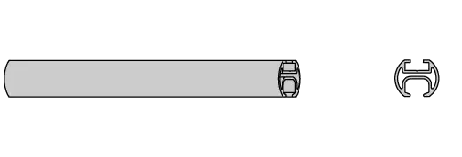 Interstil 30570 Innenlaufprofil rund 20 mm