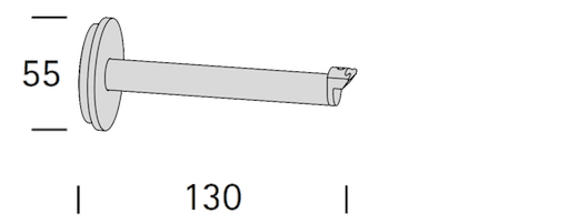 Interstil 31612 Wandträger rund 13 cm