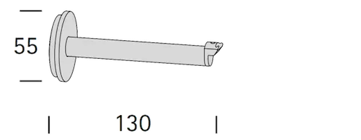 Interstil 31612 Wandträger rund 13 cm