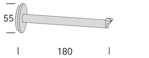 Interstil 31613 Wandträger rund 18 cm