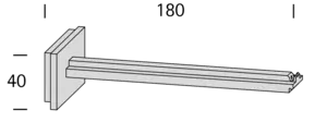 Interstil 33534 Wandträger 18 cm
