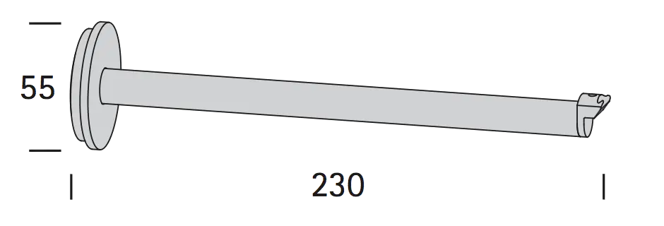 Interstil 33614 Wandträger 23 cm