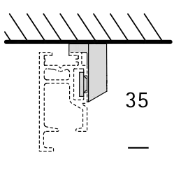 Interstil 33616 Deckenträger Schattenfuge 3 mm
