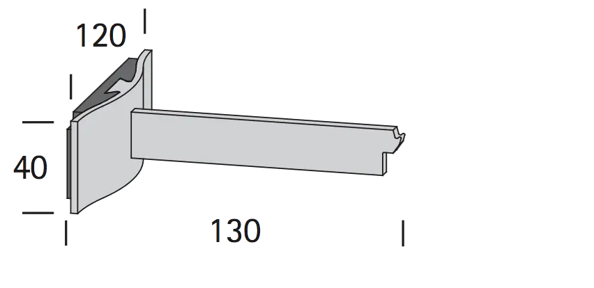 Interstil 33632 Wandträger 13 cm