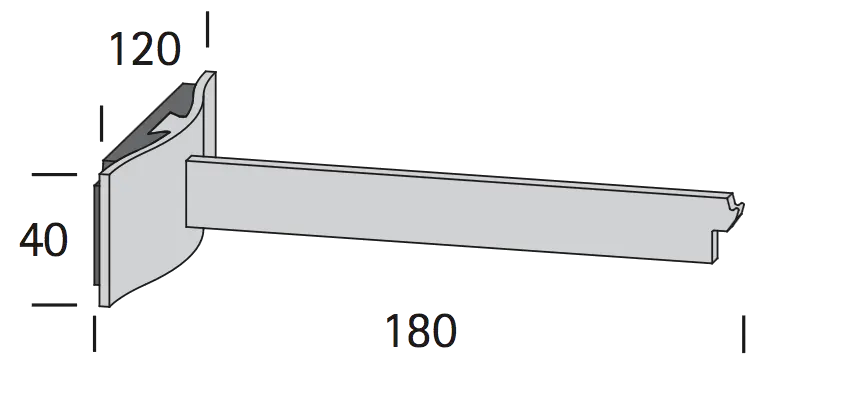Interstil 33633 Wandträger 18 cm