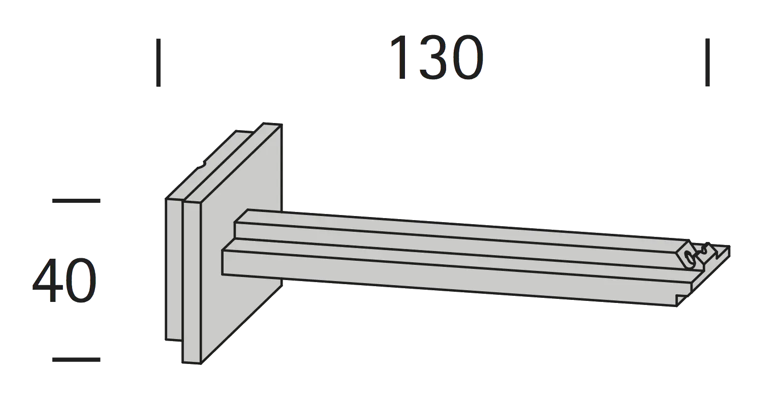 Interstil 33912 Wandträger 13 cm