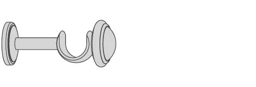 Interstil 35671 Träger 8 cm mit Rosette