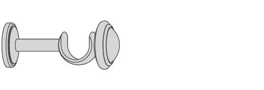 Interstil 35672 Träger 13 cm mit Rosette