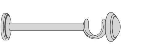 Interstil 35673 Träger 18 cm mit Rosette